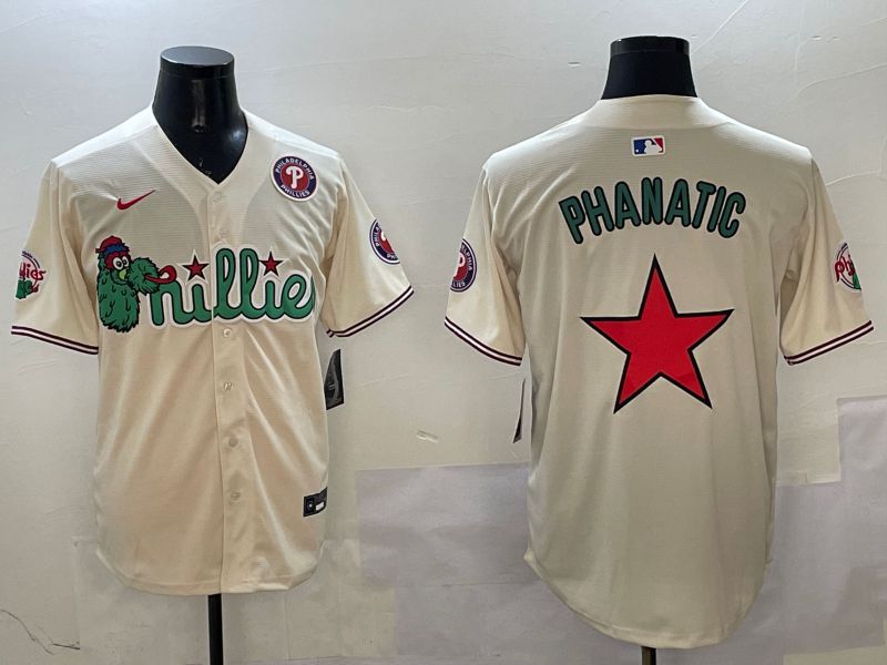 Men Philadelphia Phillies Blank Cream Three generations Joint Name 2025 Nike MLB Jersey style 12